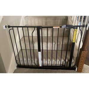 New Easy Step 49-Inch Extra Wide Baby Gate, Includes 4-Inch and 12-Inch